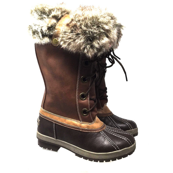 London Fog Melton Womens Winter Boots 